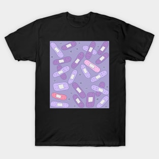 Purple and Pink Bandages T-Shirt